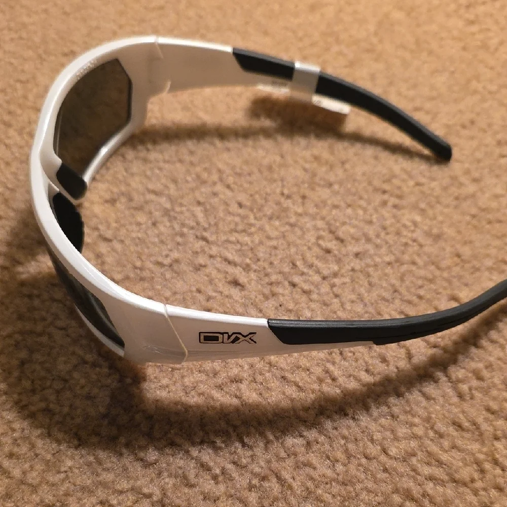 DVX Next By Wiley X Safety Sunglases, White And Black, New
